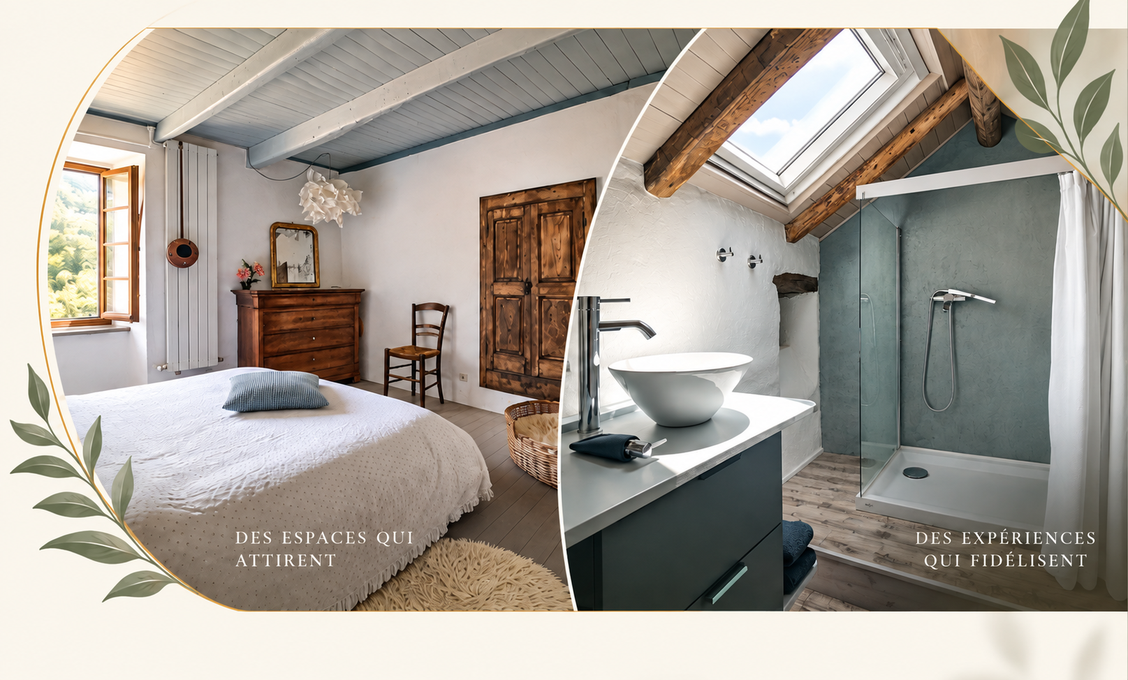 Chambre et salle de bain valorisées par BIEN ZEN